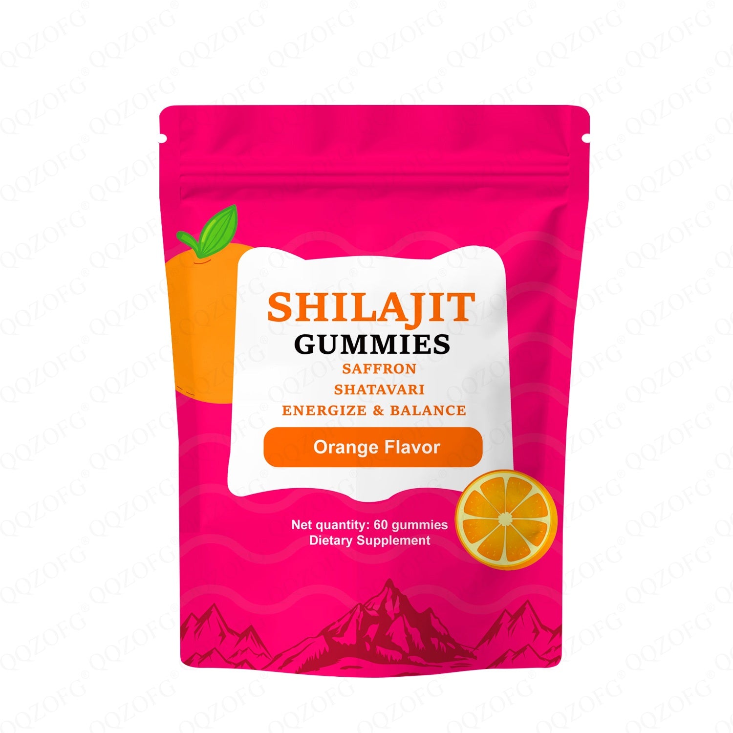 Shilajit Gummies Orange Flavor 60 Gummies